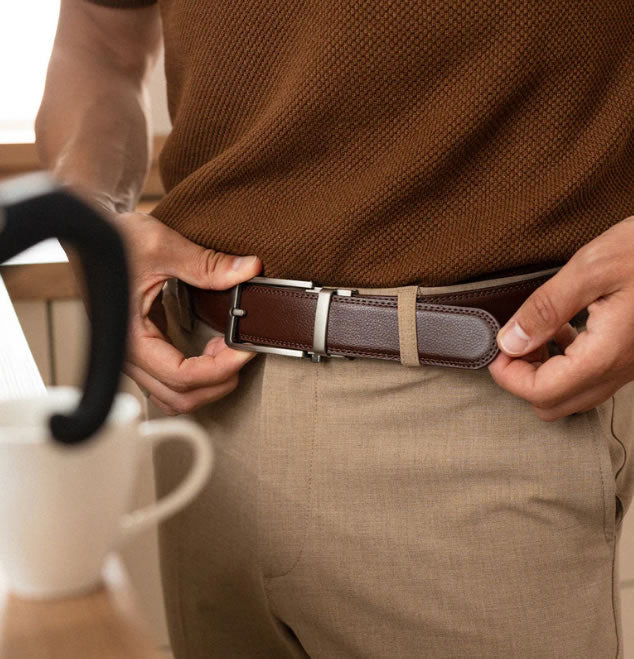 Brown "No Hole" Belt