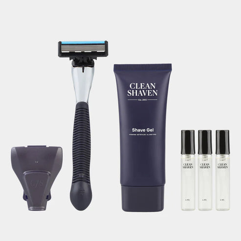 Razor Starter Kit + 9x Aftershaves Samples – Clean Shaven